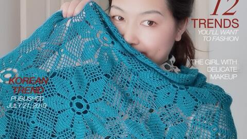 横织韩版披肩视频教程,轻松学会时尚编织技巧